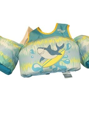 New Boy speedo splash jammer shark print kid life vest swim vest 33-55 lbs child